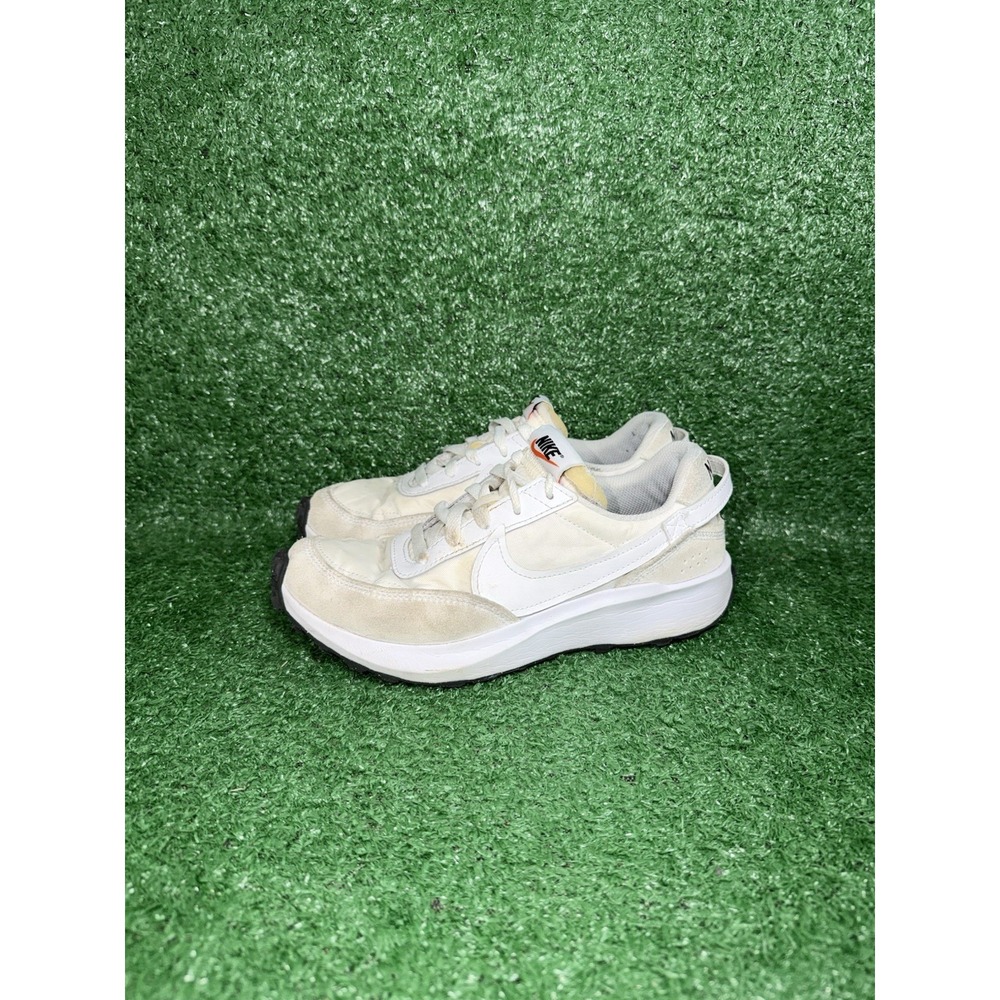 Nike Waffle Debut White Grey Casual Shoes Sneakers Women's Size 7 DH9523-100 - Picture 4 of 9